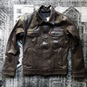 Levis Cowhide Leather Trucker Jacket